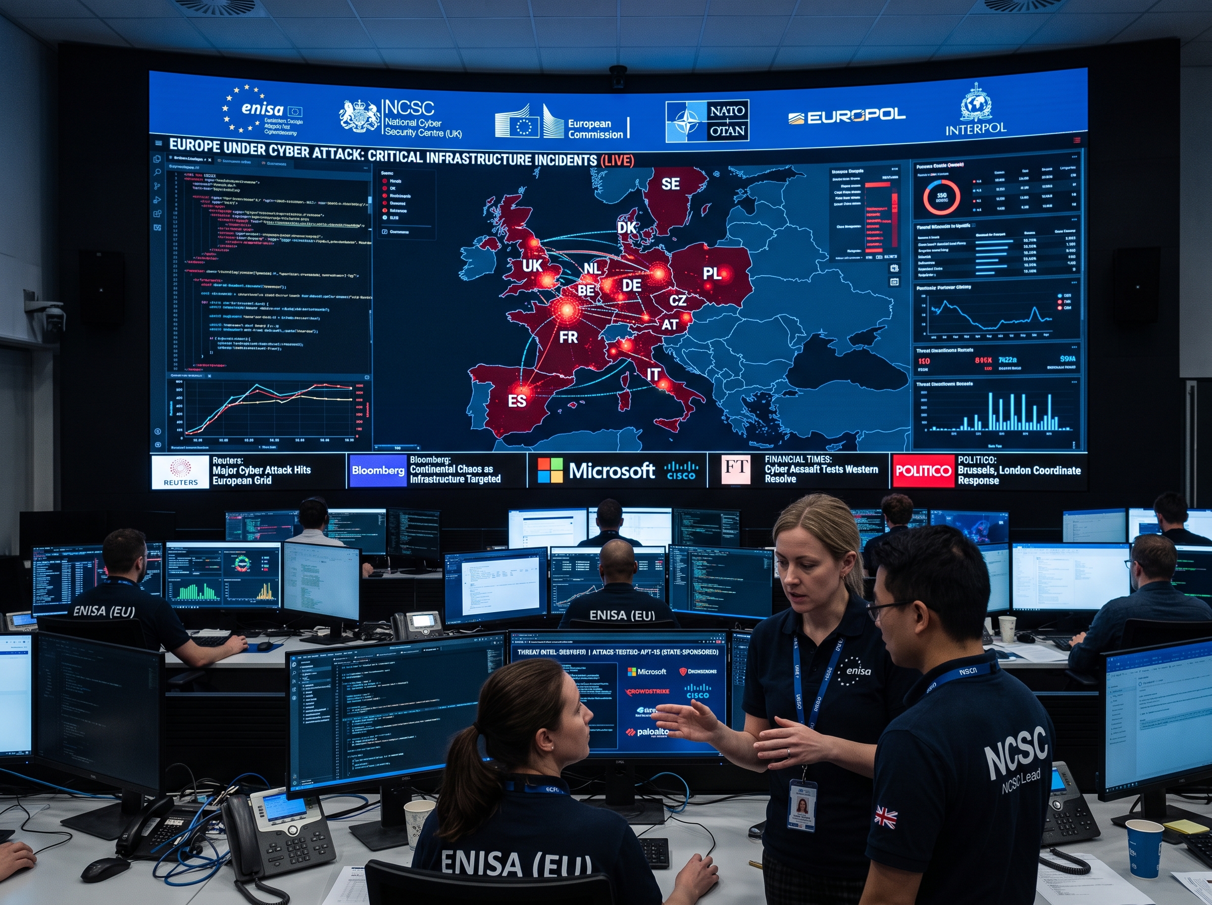 Cyberattaques Russes L'UE et le Royaume-Uni Sanctionnent le FSB — 12 Pays Européens Ciblés
