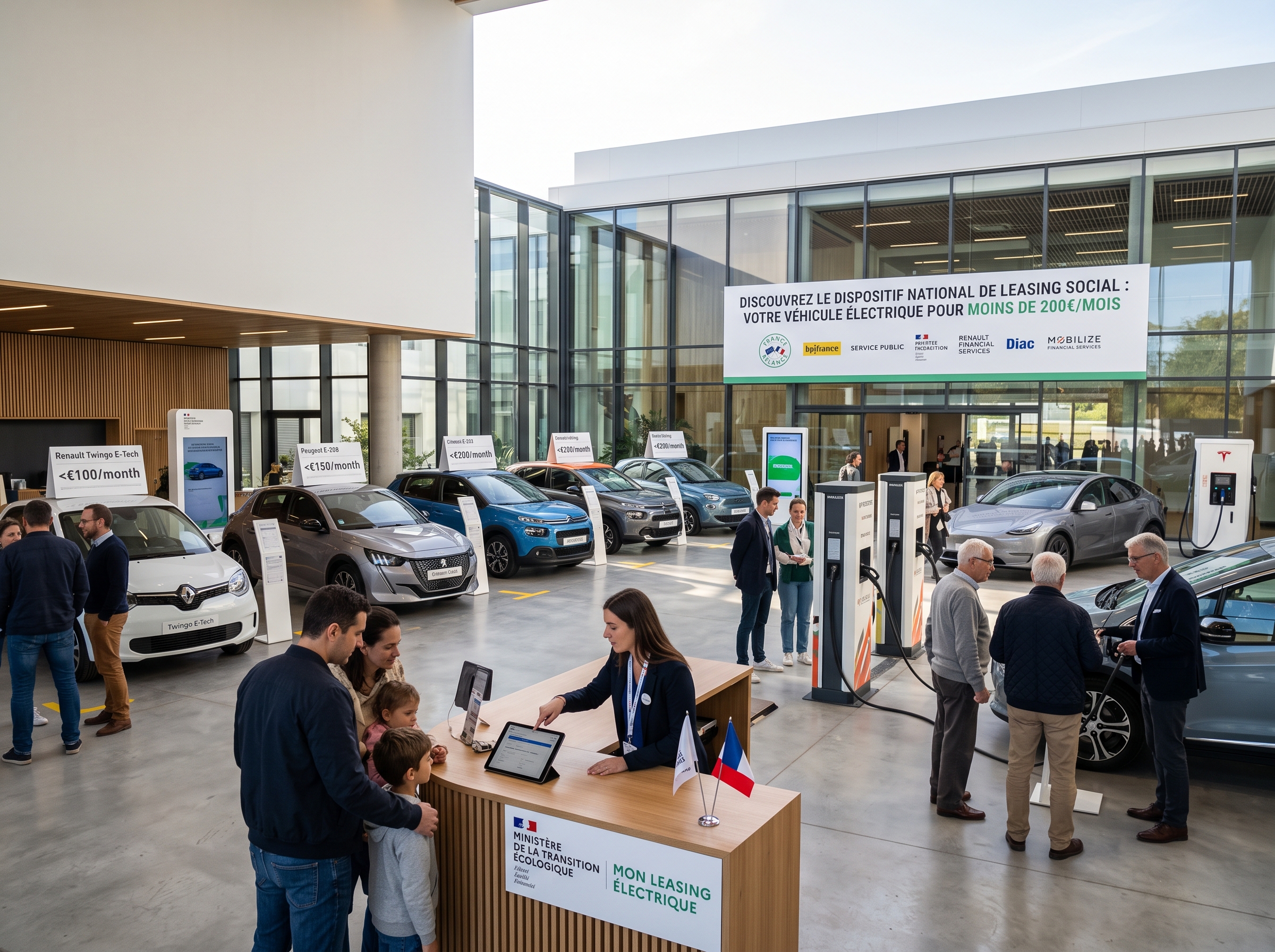 Leasing Social 2026 la Voiture Électrique à Moins de 200 €Mois, le Guichet Ouvre Aujourd'hui